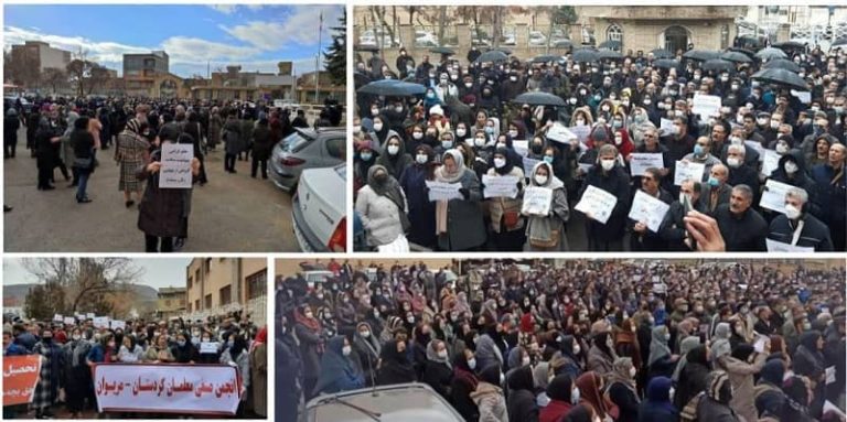 Thousands of teachers gathered in Tehran, Shiraz, Mashhad, Ahvaz, Tabriz, and other cities to protest for their rights. These rallies come after the Majlis (parliament) passed a law that only addresses a small part of the teachers’ needs.