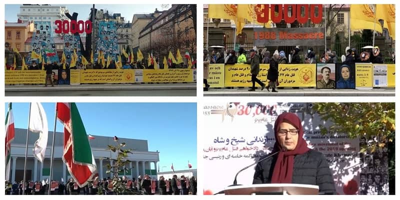 Coinciding to the trial, freedom-loving Iranians, supporters of the MEK, gathered in front of the Stockholm courthouse. Also, in Ashraf 3, MEK members held a rally calling for justice to be served. — December 1, 2021