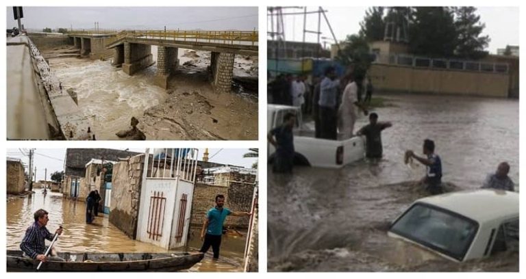 Floods have caused severe damage to the lives of people in Hormozgan, Sistan and Baluchestan and Fars provinces.
