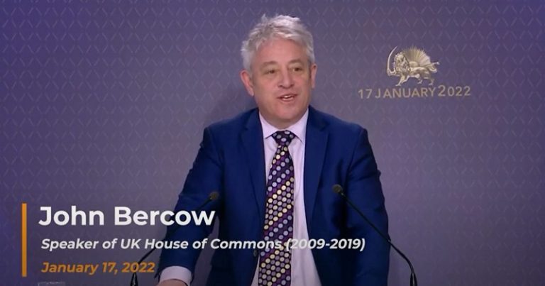 John Bercow—Speaker of the UK House of Commons, 2009-2019, addressed at the International Conference entitled, “Holding the Mullahs’ Regime Accountable for Genocide, Terrorism, and Nuclear Defiance.”