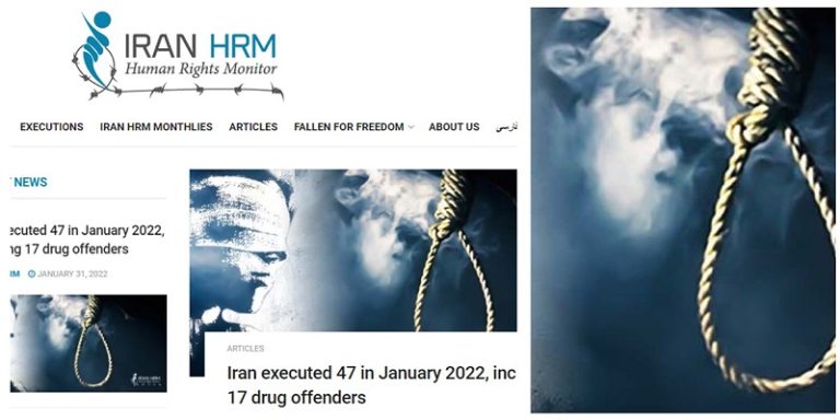 As the first month of 2022 comes to an end, statistics have already come in to account the number of executions that have already taken place in Iranian prisons.