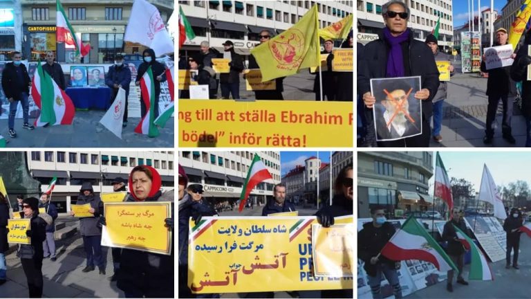 February 19, 2022: Freedom-loving Iranians, supporters of the People’s Mojahedin Organization of Iran(PMOI/MEK) demonstrated in Gothenburg and Bucharest against mullahs' regime.