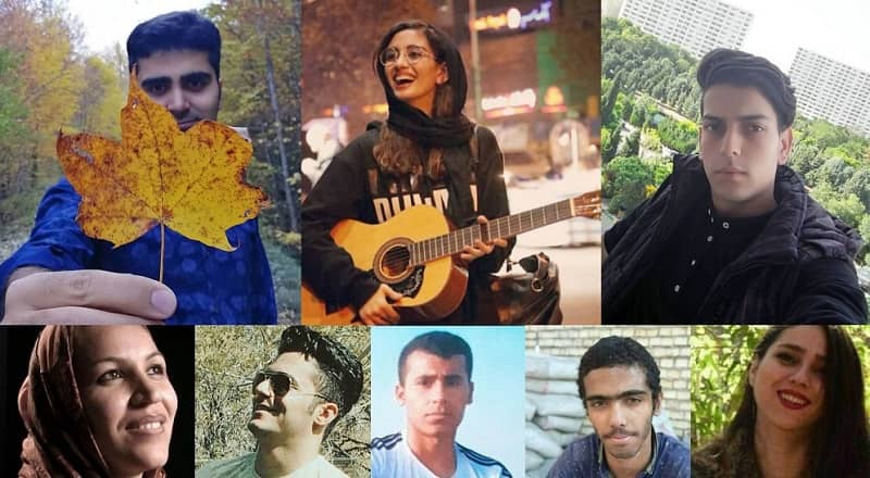 Pictures of some martyrs of Iran nationwide uprising—November 2019