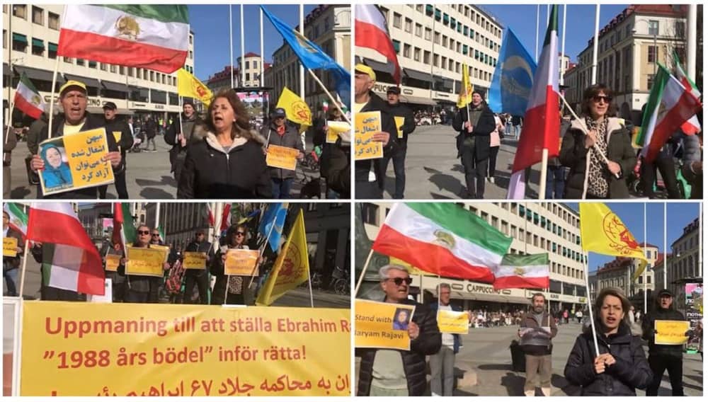 March 26, 2022, Sweden: Freedom-loving Iranians, MEK supporters demonstrated in Gothenburg