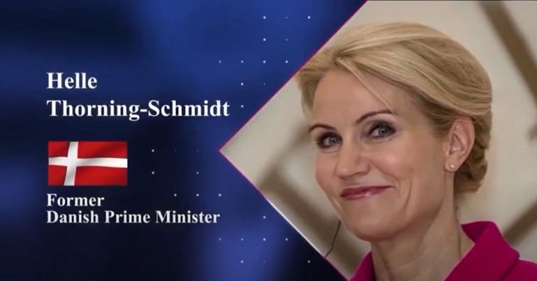 Helle Thorning-Schmidt, former Prime Minister of Denmark, addressed at the IWD 2022. The conference hold in Berlin, Germany on the occasion of International Women’s Day, on March 5, 2022.