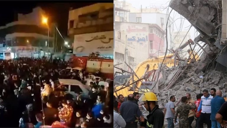 Following the collapse of the 10-story Metropol complex building in Abadan on May 23, people outraged at the regime’s corrupt establishment that failed to heed the warnings and demonstrated a flawed rescue operation have taken to the streets and are chanting slogans against state officials.