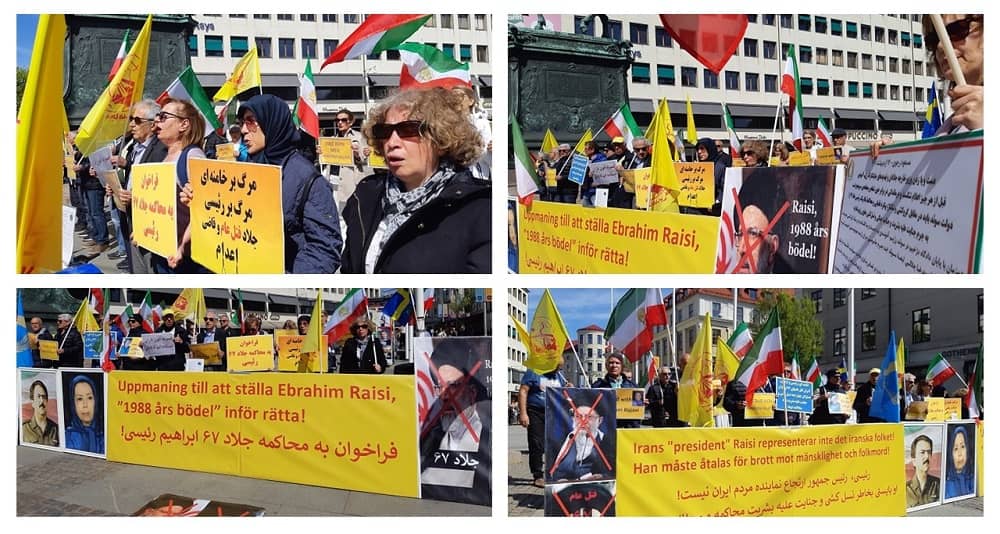 MEK supporters rally in Gothenburg, Sweden– May 7, 2022