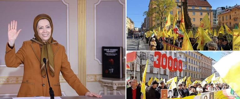 Mrs. Maryam Rajavi the president-elect of the National Council of Resistance of Iran(NCRI) sent a video message to the Iranians rally in Stockholm.