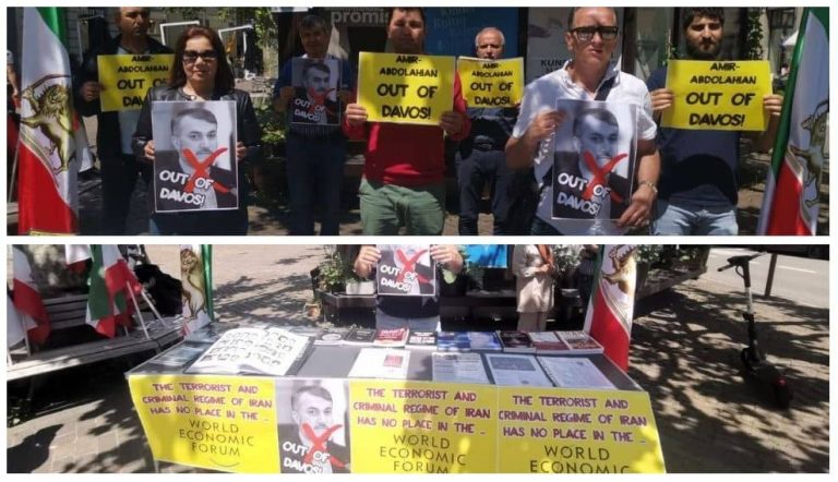 May 25, 2022, Zurich, Switzerland: Iranian Resistance(MEK and NCRI) supporters held a rally in support of the Iran protests and to commemorate, anniversary of the martyrdom of the founders of the People’s Mojahedin Organization of Iran(PMOI/MEK).