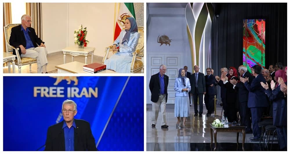Nobel Prize-Laureate Professor Richard Roberts Visits Ashraf 3 and Meets With Maryam Rajavi