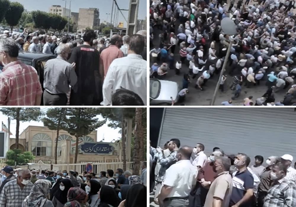 Retirees and pensioners of the Social Security Organization held protests rallies in several cities across Iran on Monday, June 6, 2022, protesting low wages and pensions, insurance issues, and poor living conditions.