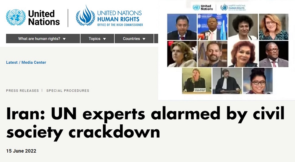 UN Human Rights Experts Express Concern Over Repression in Iran in a Statement – June 15, 2022