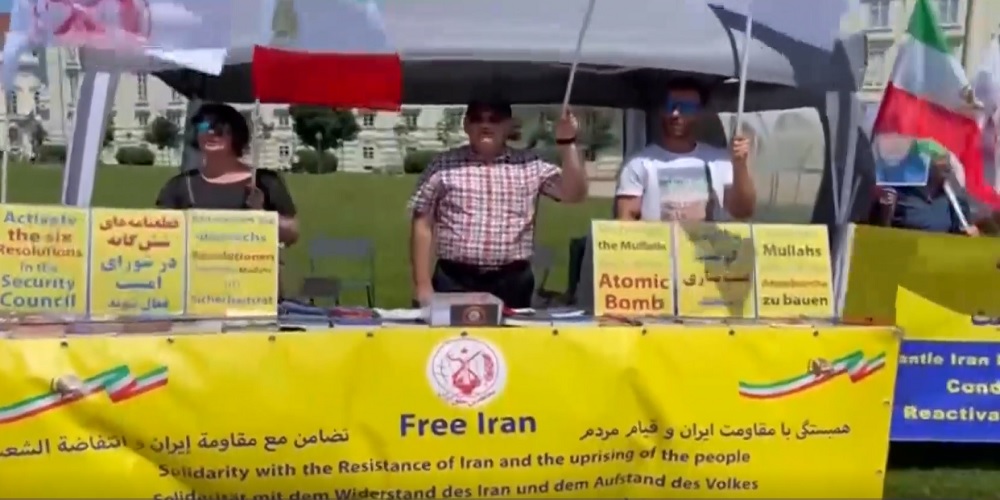 Freedom-loving Iranians, MEK Supporters in Vienna, Called For Referral of the Mullahs’ Regime Nuclear Case to the UN Security Council – June 12, 2022