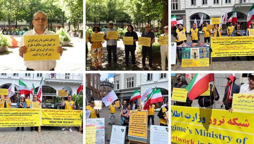 Iranian Resistance Supporters Protest in European Cities Against the Shameful Deal Between the Mullahs’ Regime and the Belgian Government