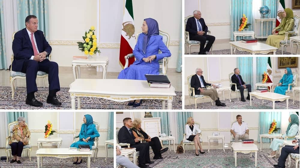 The Meetings of Mrs. Maryam Rajavi, the president-elect of the National Council of Resistance of Iran (NCRI) With Prominent Figures