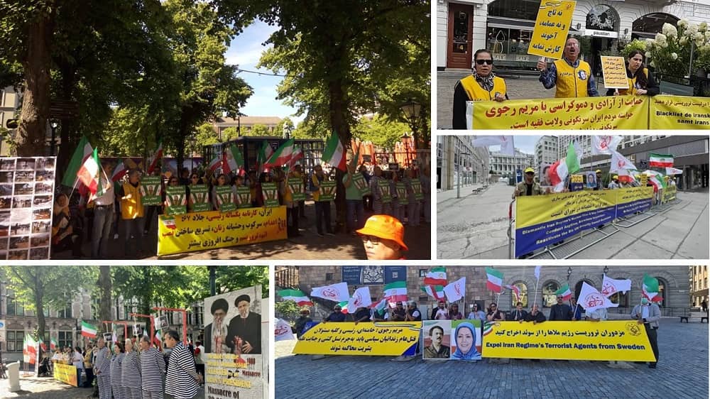 Freedom-Loving Iranians, MEK Supporters Rallies in Sweden, Denmark, The Netherlands, and Austria Against Iran’s Regime