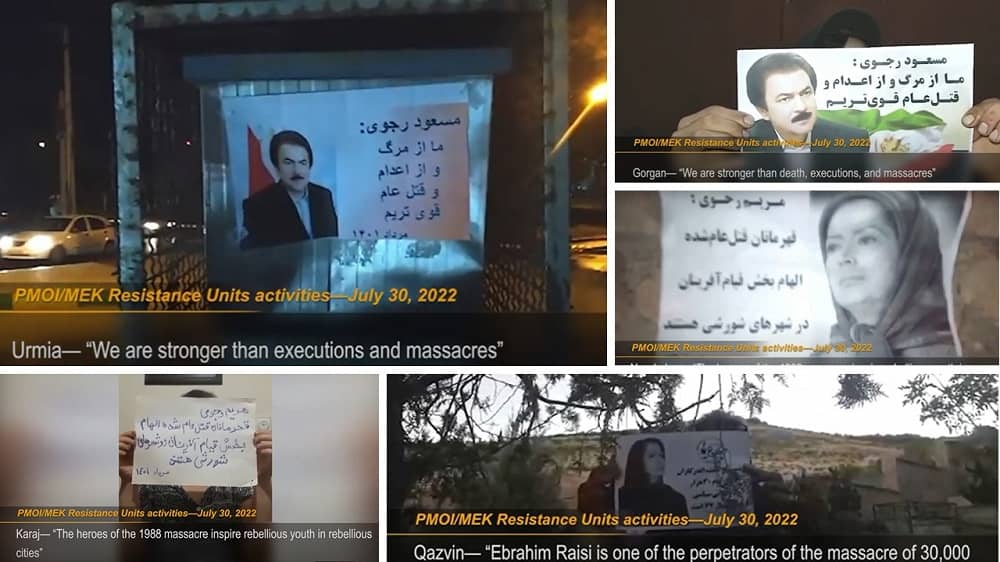 MEK Network Pay Tribute to Political Prisoners Executed in the 1988 Massacre in Iran