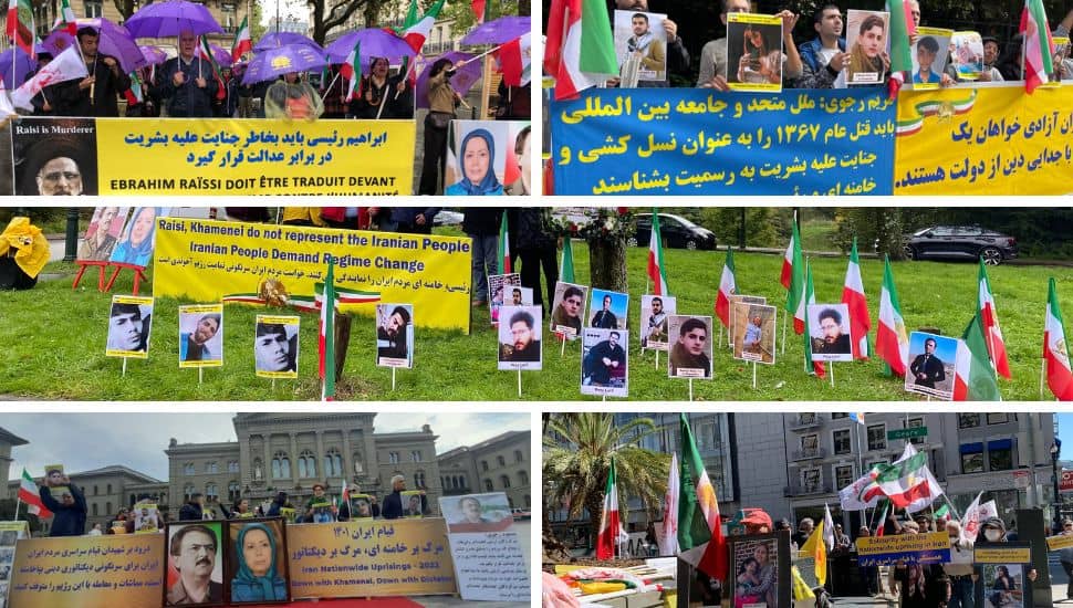 Demonstrations of Iranian Resistance Supporters in Paris, Berlin, London, Bern, Vienna, The Hague, San Francisco and Atlanta in Support of the Iran Protests