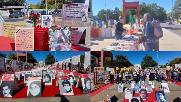 September 20, 2022: Freedom-loving Iranians and supporters of the People’s Mojahedin Organization of Iran (PMOI/MEK) in Switzerland (Geneva), paid tribute to Mahsa Amini and protested against the brutal murder of Mahsa by the mullahs’ regime.