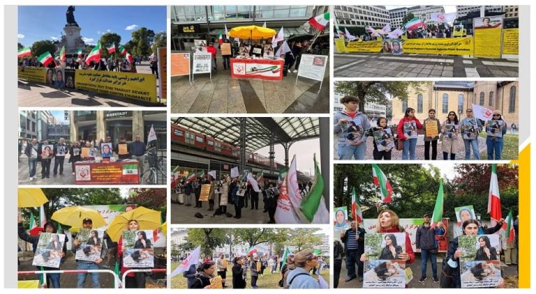 September 17, 2022: Freedom-loving Iranians and supporters of the People’s Mojahedin Organization of Iran (PMOI/MEK) in different countries protested against brutal murder of Mahsa Amini by the mullahs' regime. These protest rallies held in Oslo, Stockholm, Berlin, Cologne, Hamburg, Stuttgart, Paris, and Vienna.