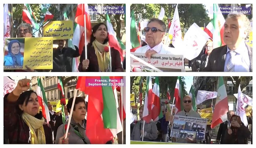 Iranian Resistance Demonstration in Paris, in Support of the Iran Protests
