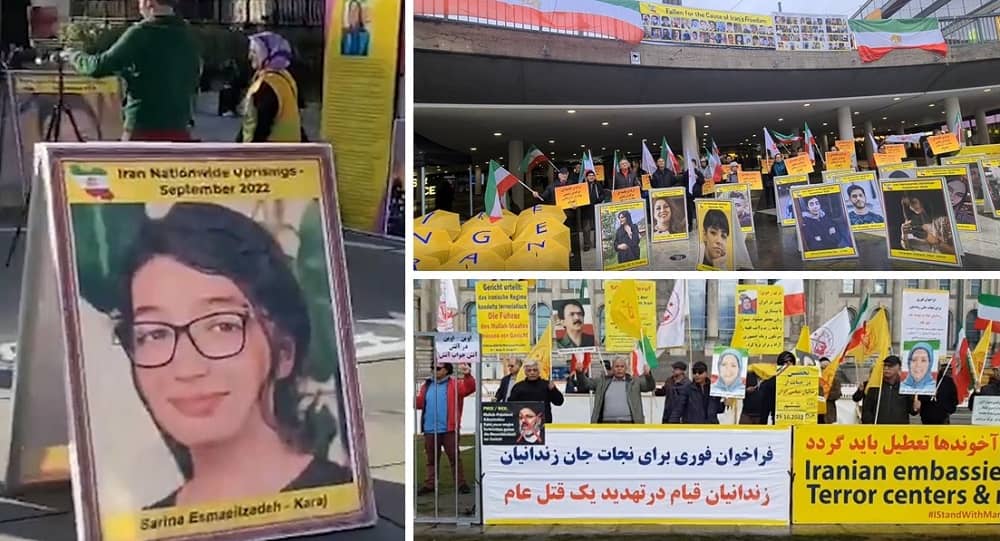 October 25, 2022: Iranian Resistance Supporters Continue to Rally in Support of the Iran Protests in Berlin, Stockholm, and London