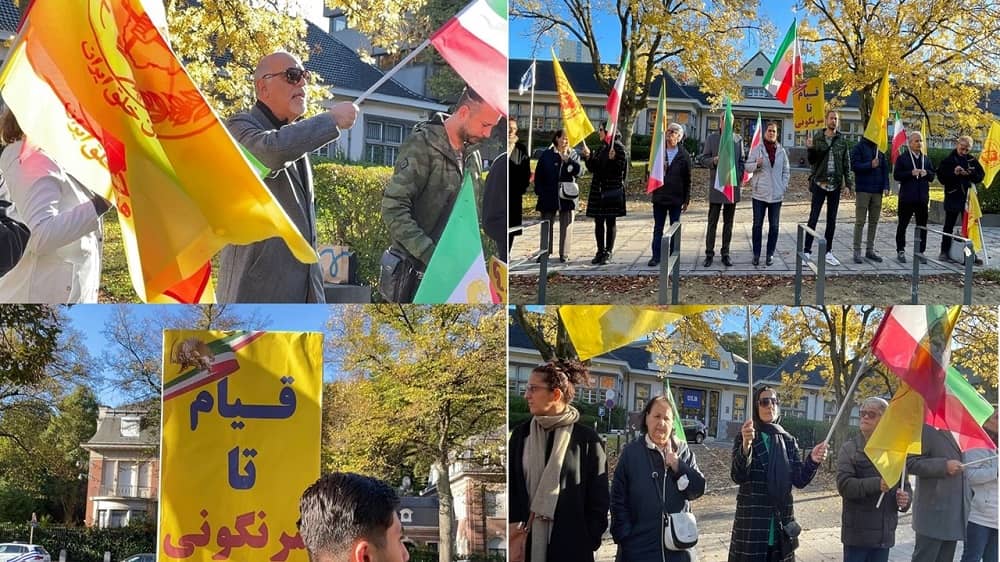Demonstrations of Freedom-Loving Iranians in Brussels in Protest Against the Fire and Explosion in Evin Prison