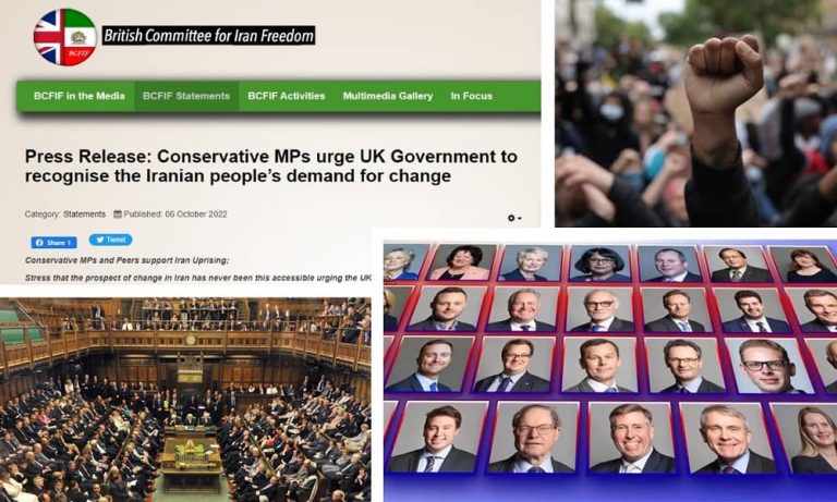 The British Committee for Iran Freedom (BCFIF) issued a statement about the statement of 30 British MPs from the Conservative Party in both the House of Lords and the House of Commons.