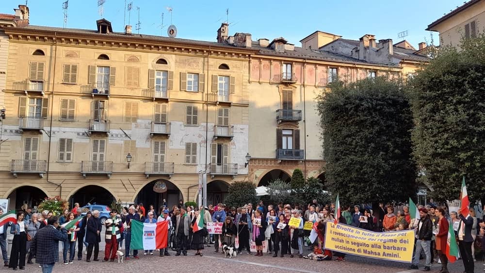 Italy, Cuneo– October 6, 2022: Demonstration in Support of the Nationwide