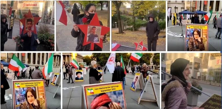 October 20, 2022: Freedom-loving Iranians and supporters of the People's Mojahedin Organization of Iran (PMOI/MEK) held rallies in solidarity with the Iranian people's uprising and against the brutal attack on Tehran’s notorious Evin Prison in London and Toronto.