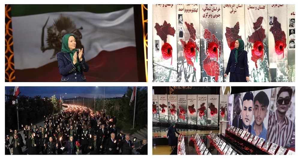 Mrs. Maryam Rajavi, the president-elect of the National Council of Resistance of Iran (NCRI), addressed the commemoration ceremony of the martyrs of the nationwide uprising of the Iranian people, which was held in Ashraf 3, Albania.