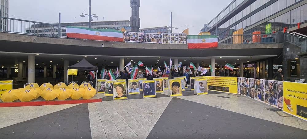Stockholm—October 24, 2022: Iranian Resistance Supporters Continue to Rally in Support of the Iran Protests