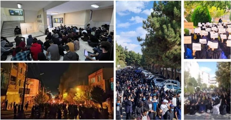 October 30, 2022: Sunday, October 30, marked the 45h day of nationwide protests against the Iranian regime, which began on September 16. Iran’s protests have expanded to 206 cities and all 31 provinces across the country.