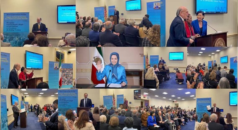An Iran Congressional Briefing entitled “Support Nationwide Uprising for a Democratic Iranian Republic” was held at the Rayburn House Office Building on Thursday, November 17, 2022. Bipartisan members of Congress attended the meeting to hear the remarks by Mrs. Maryam Rajavi, the president-elect of the National Council of Resistance of Iran (NCRI).