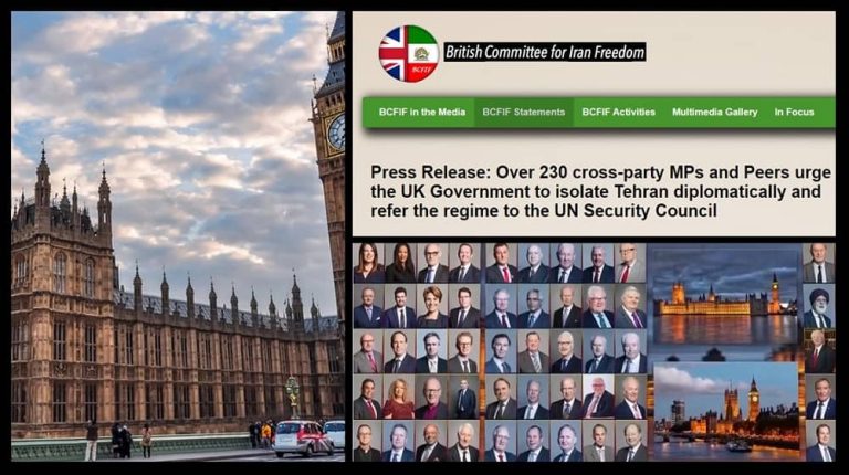 On Wednesday, December 14, at the third meeting of the representatives supporting the uprising of the Iranian people, a joint statement of 230 House of Commons and Lords of England members was announced and published.