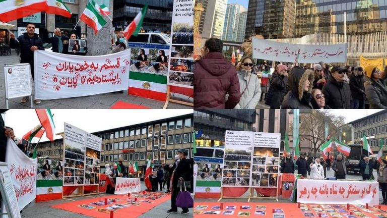 December 2, 2022: Supporters of the People’s Mojahedin Organization of Iran (PMOI/MEK) held rallies in solidarity with the nationwide Iranian Revolution in Cologne—Germany.