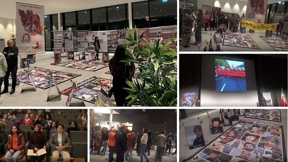 On Thursday, December 1, 2022, a photo exhibition of martyrs of the nationwide Iranian protests was held at the invitation of the advisory committee of the Hesperange municipality in Luxembourg in support of the Iranian uprising with the title "Iranian uprising, women, the force of change."