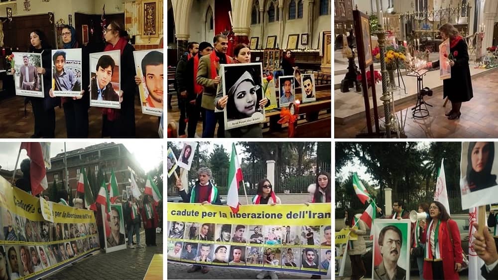 Iranian Resistance Supporters Held Rallies in Support of the Iran Revolution and Honoring the Martyrs, in London and Rome—December 24, 2022

