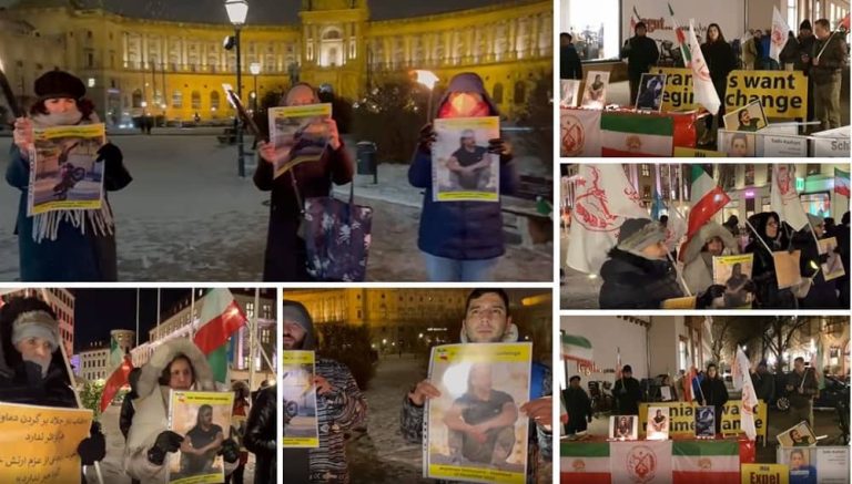 December 12, 2022: Supporters of the People's Mojahedin Organization of Iran (PMOI/MEK) held protest demonstrations against the criminal execution of the young protester, Majidreza Rahnavard, in Vienna—Austria, Gothenburg—Sweden, and Heidelberg—Germany.