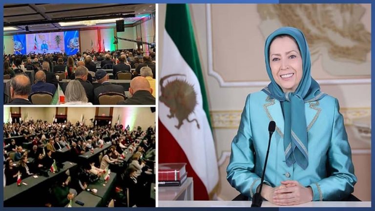 Saturday, December 17, 2022: Representatives of the Organization of Iranian American Communities (OIAC) in the US hosted a conference in Washington, DC. The conference in support of the Iranian people’s uprising for a democratic and free republic featured some prominent American personalities. Mrs. Maryam Rajavi the president-elect of the National Council of Resistance of Iran (NCRI), addressed the conference online.