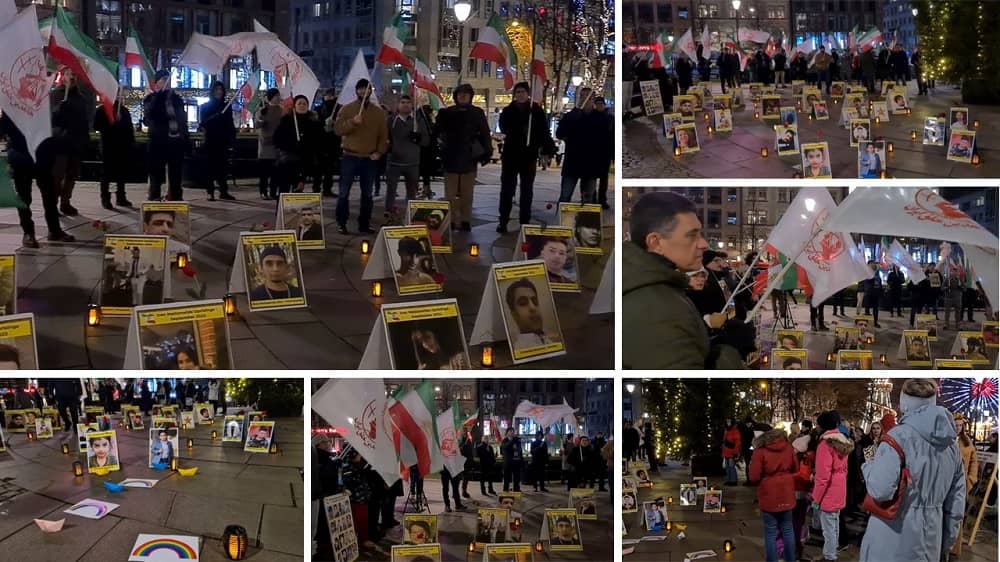 Oslo, Norway—December 3, 2022: Iranian Resistance Supporters Held a Rally and Photo Exhibition in Support of the Iran Revolution article photo