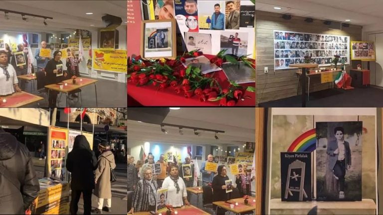Paris and Malmö—December 29, 2022: Freedom-loving Iranians and supporters of the People's Mojahedin Organization of Iran (PMOI/MEK) held rallies and exhibitions to commemorate the martyrs of the nationwide Iranian Revolution.