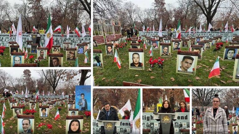 Washington, DC—December 7, 2022:Iranian-American community and supporters of the Iranian Resistance (NCRI and MEK) continued their rally and photo exhibition outside the US Senate, supporting the nationwide Iran protests.