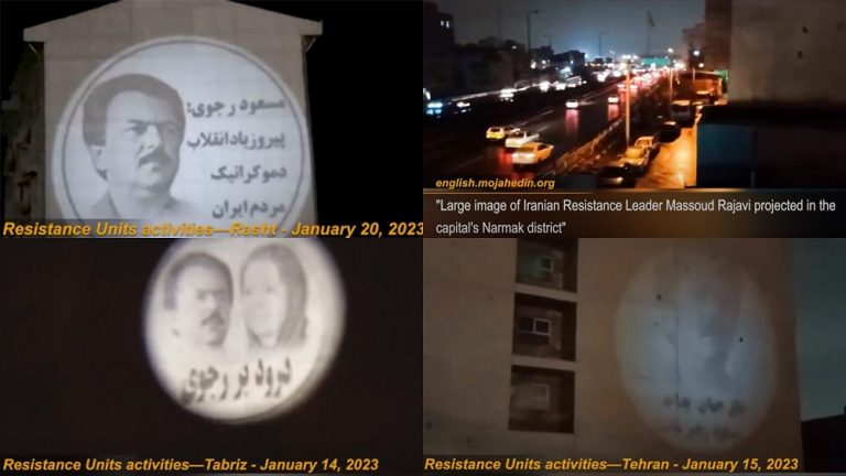 January 2023: Iranian Resistance Units, a network of activists affiliated with the People's Mojahedin Organization of Iran (PMOI/MEK), continued their anti-regime activities in different cities of Iran.