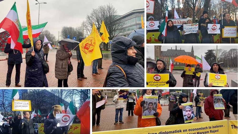Iranian Resostance Supporters in The Hague and Toronto Expressed Their Support for Simay Azadi INTV, Demanding to Participate in #FreeIranTelethon