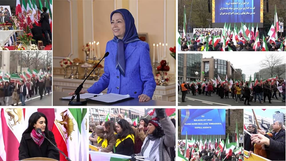 Brussels, Grand Demonstration—March 20, 2023: Call for Blacklisting the IRGC and Decisive a Firm Policy on Iran
