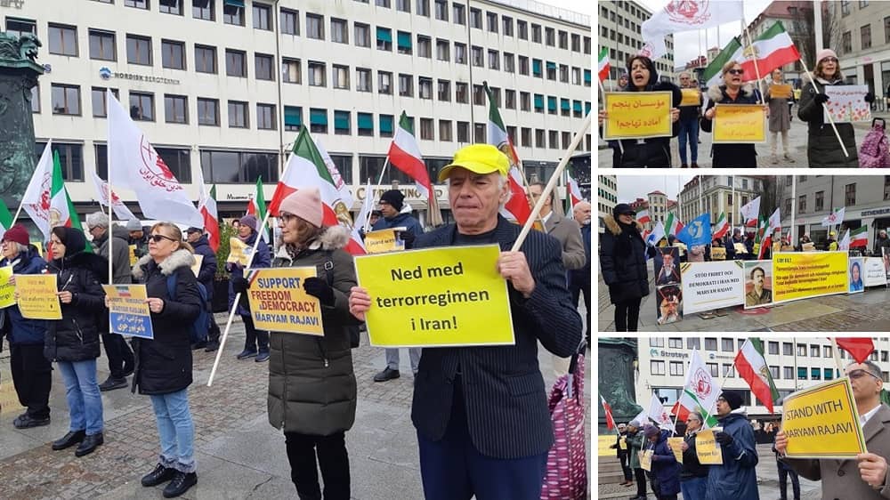 Gothenburg, Sweden—March 25, 2023: MEK Supporters Rally to Support the Iran Revolution article photo