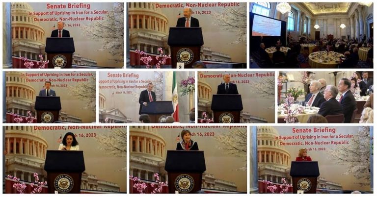 Washington, DC—March 16, 2023: Amidst Iran's ongoing nationwide uprising in its seventh month, the Organization of Iranian American Communities (OIAC) has arranged a Senate briefing, featuring prominent political figures, including distinguished senior senators from both sides of the aisle.