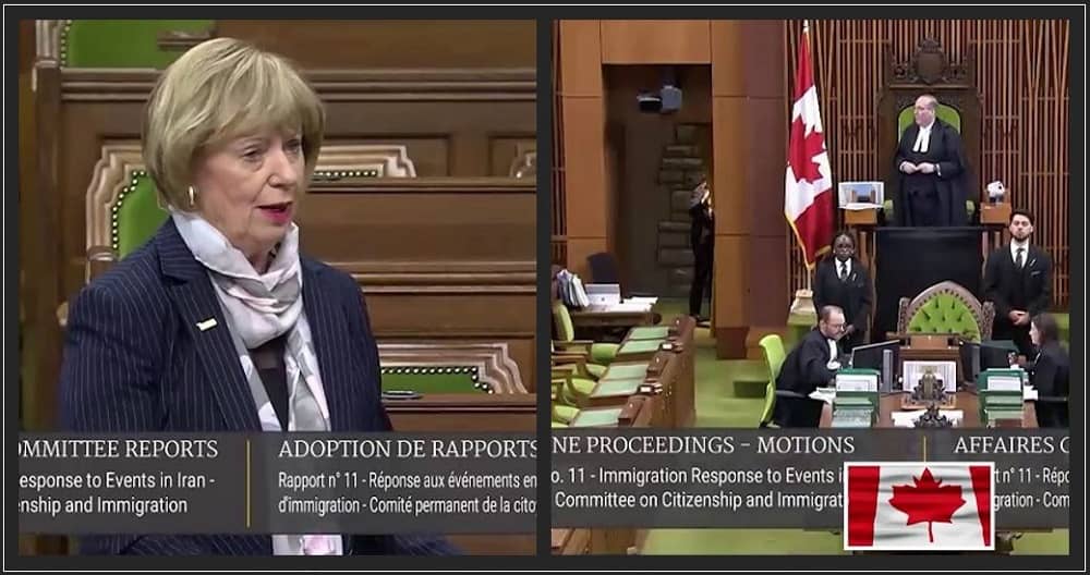 Judy Sgro, Canadian MP Support the Iranian People Quest for Freedom, Democracy, and a Secular Democratic Republic