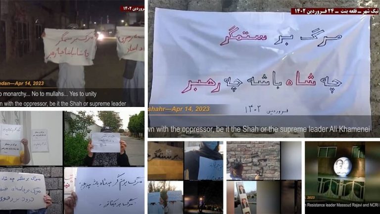 Iran, April 9-16, 2023: MEK Resistance Units continue their tireless efforts to keep the spirit of the uprising alive in Iran and work towards overthrowing the ruling regime of the mullahs.